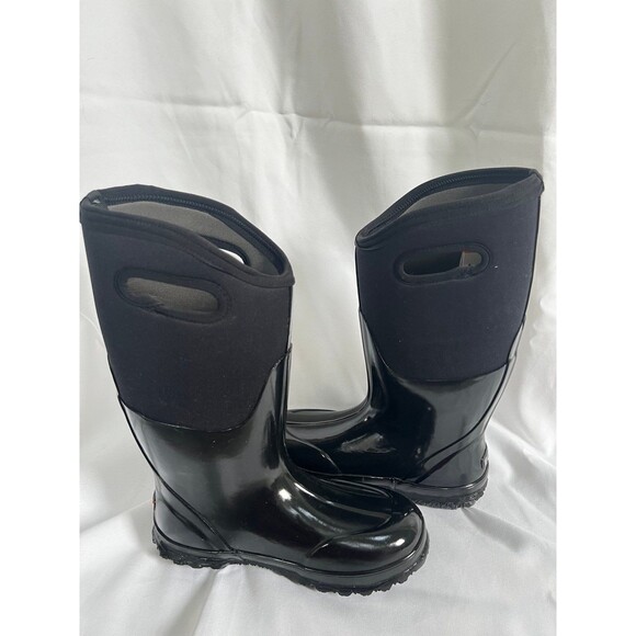 Bogs Classic Tall Shiny black rain boots - Picture 2 of 8
